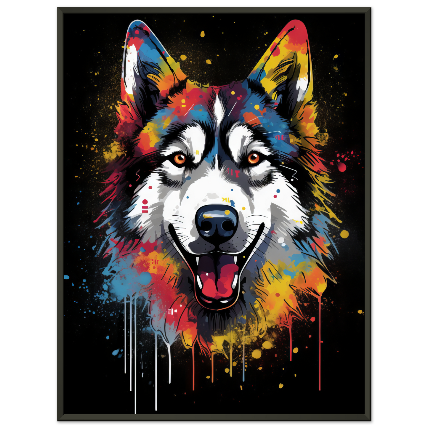 Dog Huskie Pop Art (DOG35)