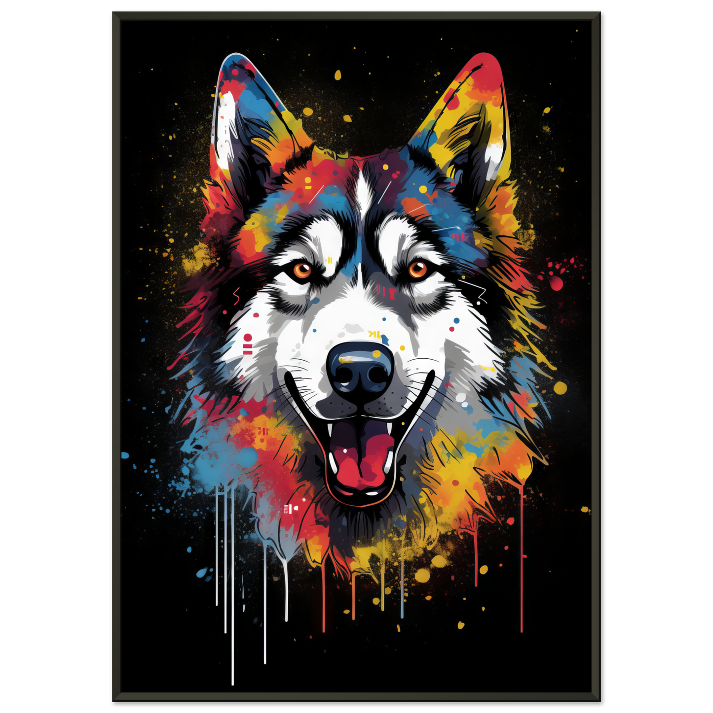 Dog Huskie Pop Art (DOG35)