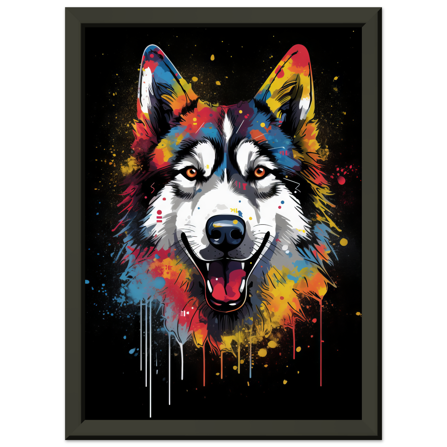 Dog Huskie Pop Art (DOG35)