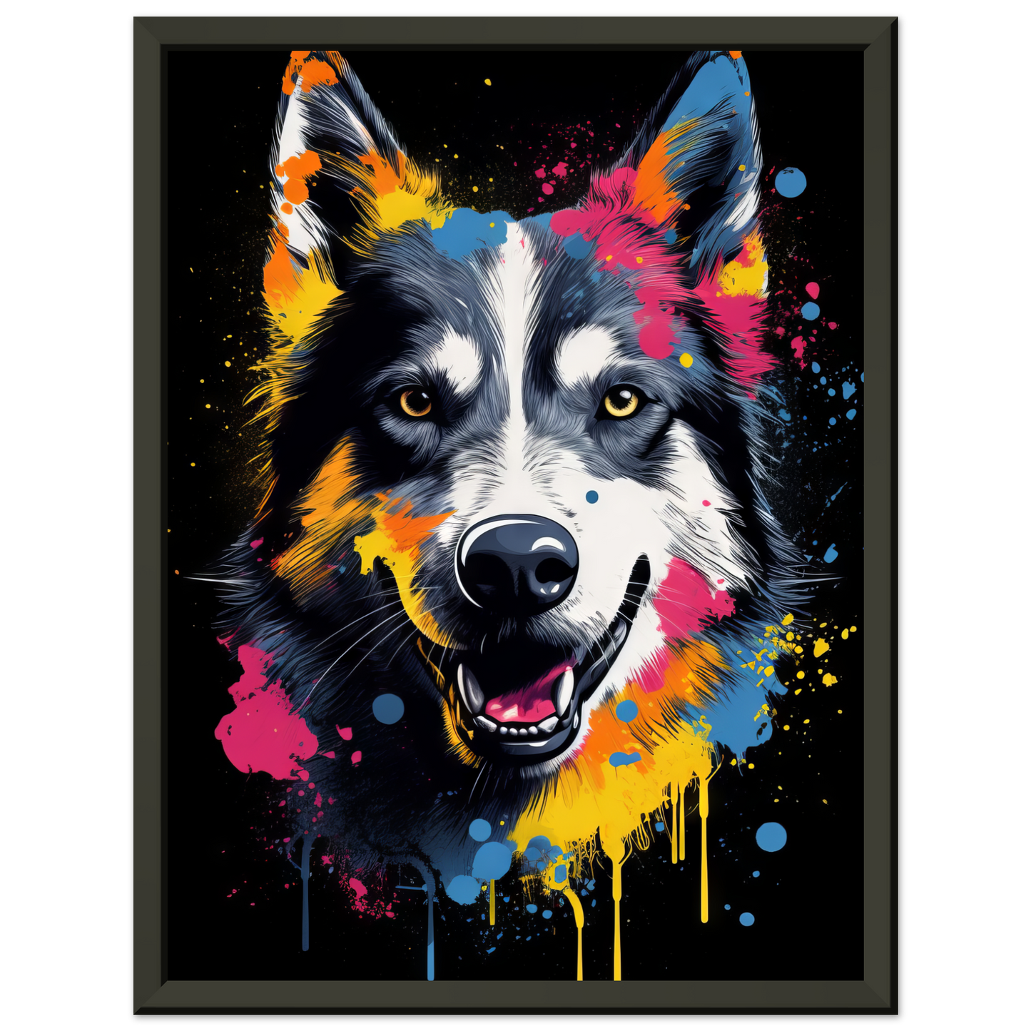 Dog Huskie Pop Art (DOG36)