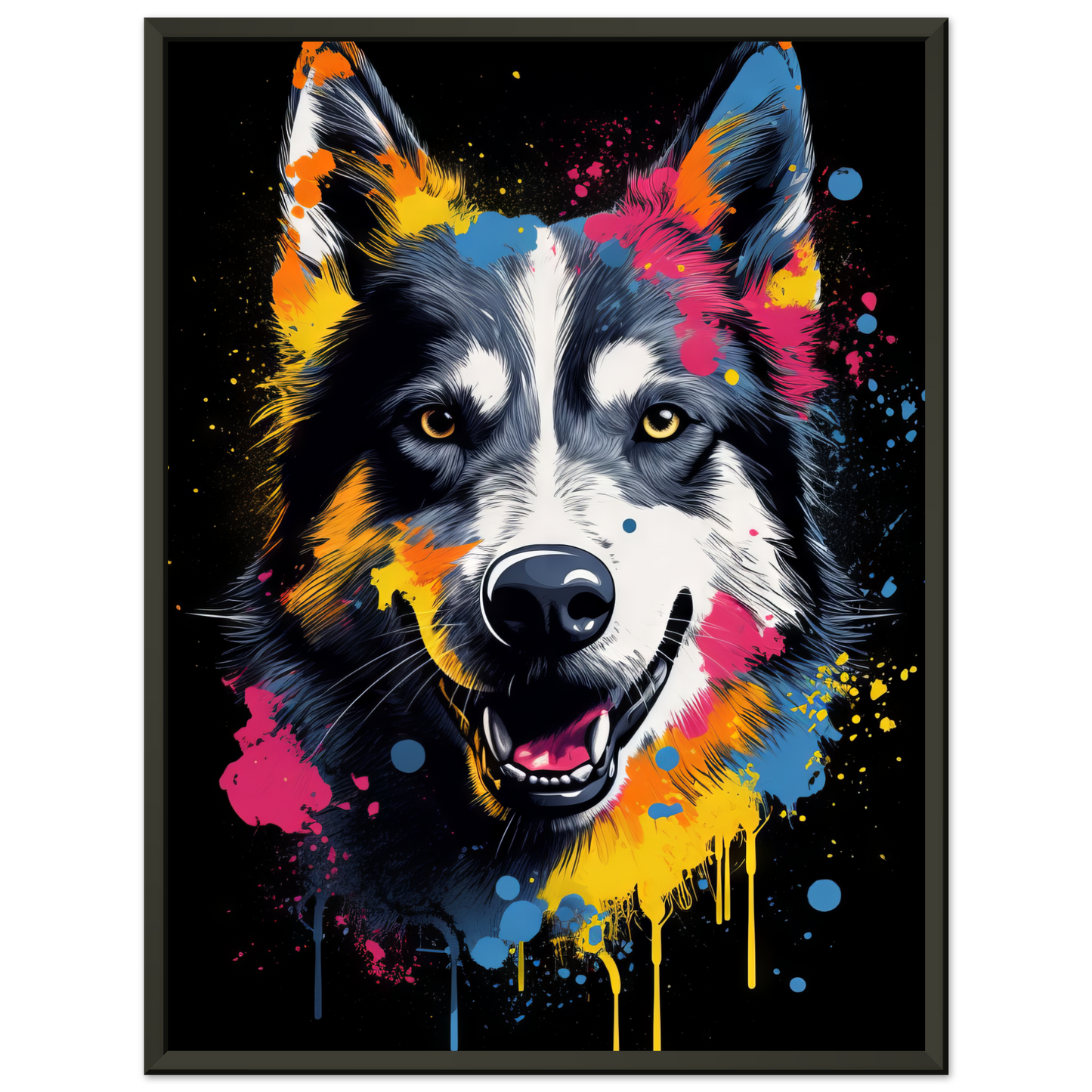 Dog Huskie Pop Art (DOG36)