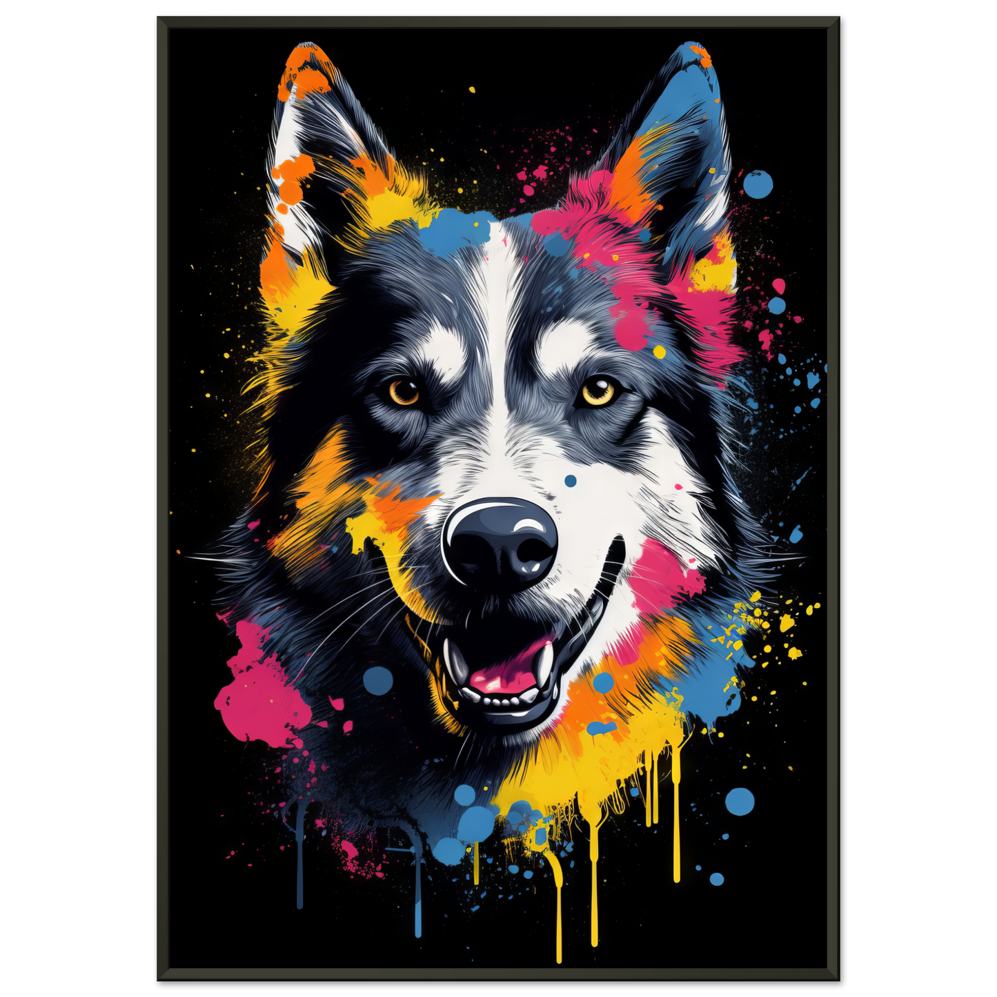 Dog Huskie Pop Art (DOG36)
