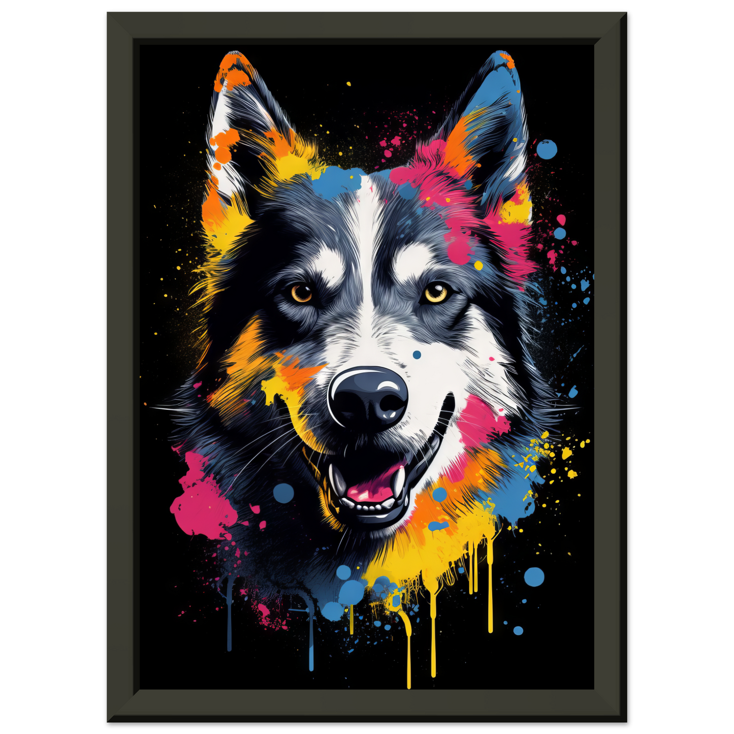 Dog Huskie Pop Art (DOG36)