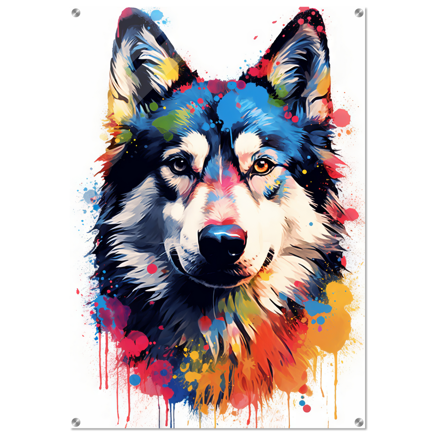 Dog Huskie Pop Art (DOG37)