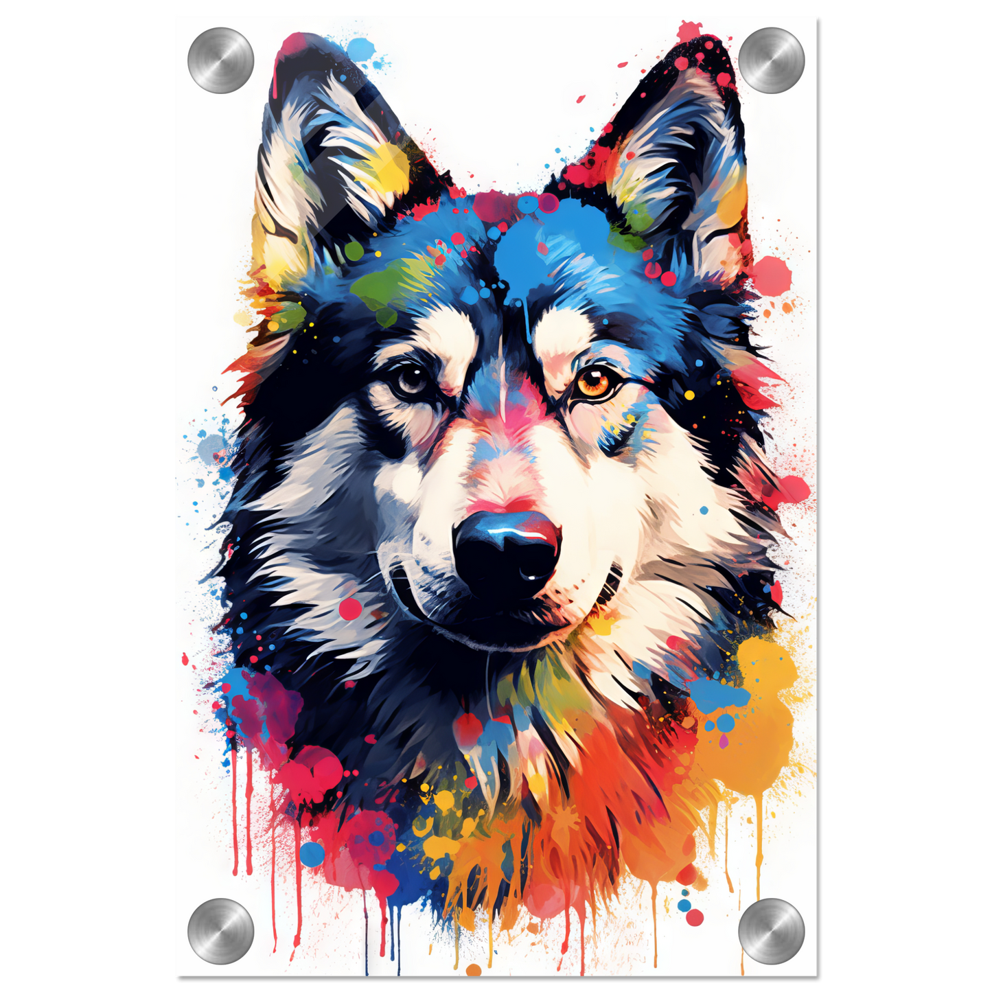 Dog Huskie Pop Art (DOG37)