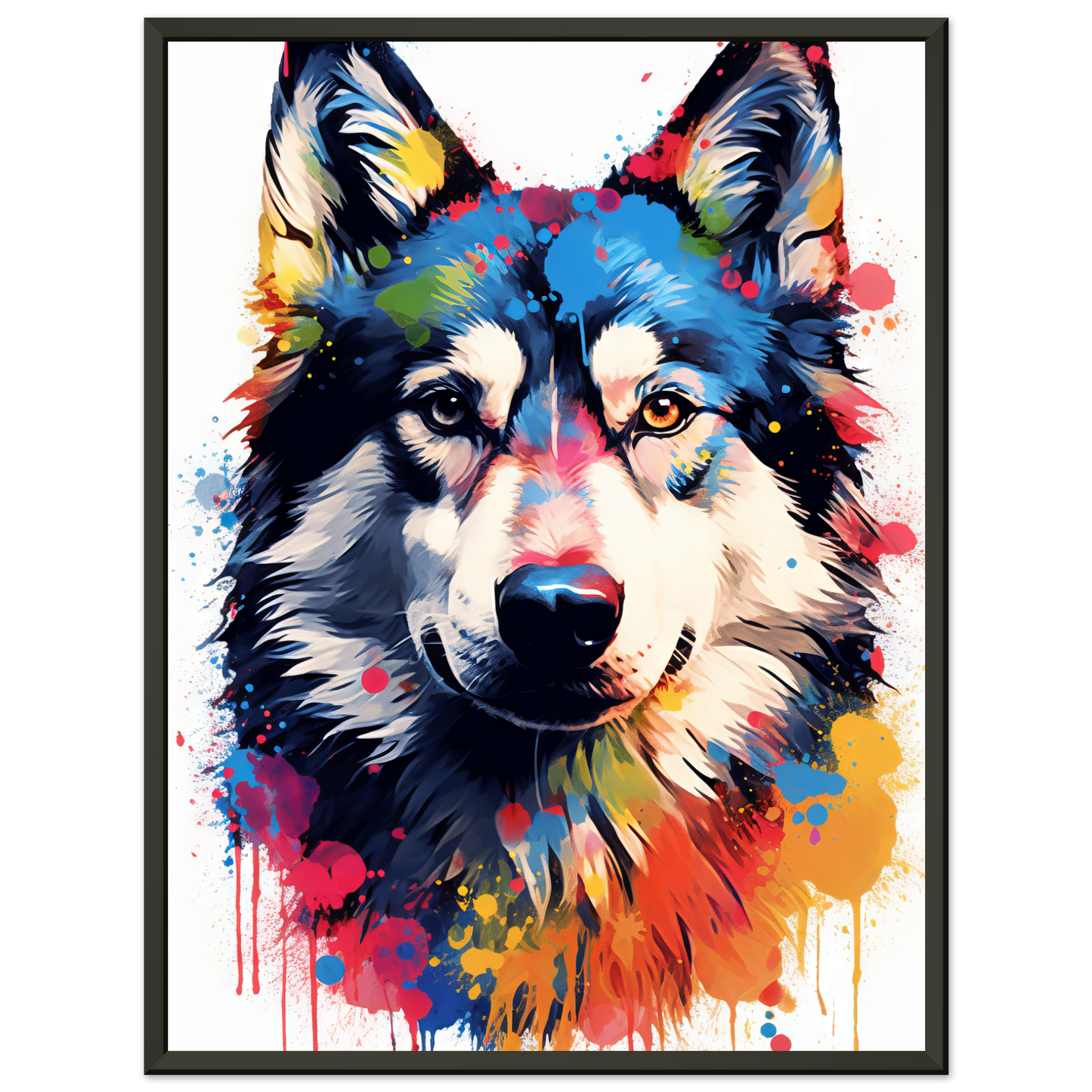 Dog Huskie Pop Art (DOG37)