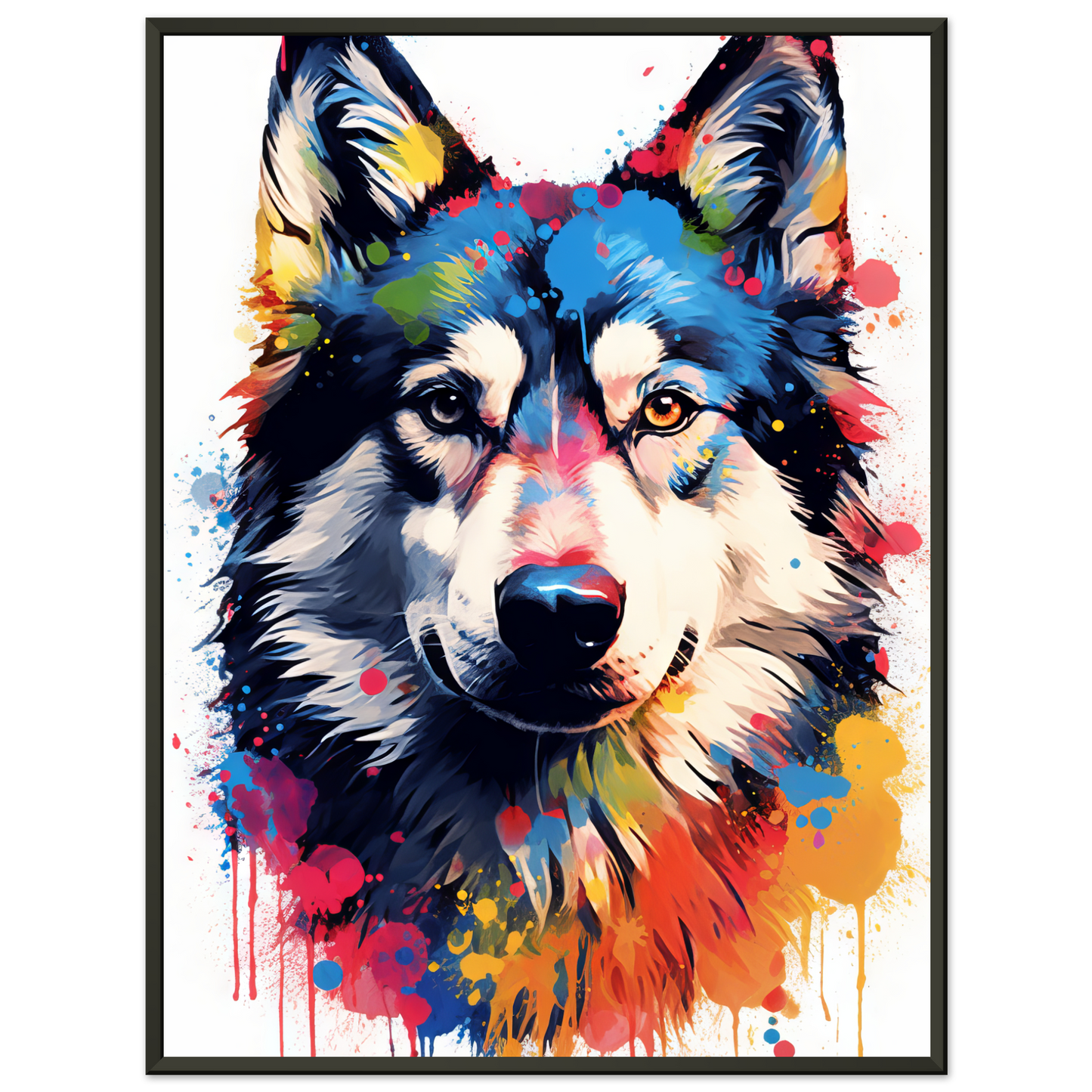 Dog Huskie Pop Art (DOG37)