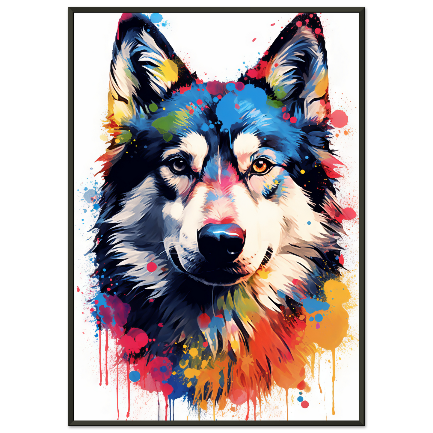 Dog Huskie Pop Art (DOG37)