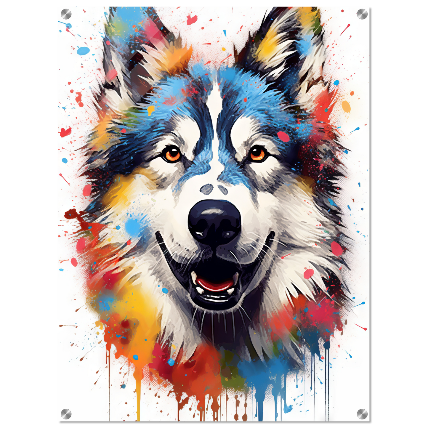 Dog Huskie Pop Art (DOG38)