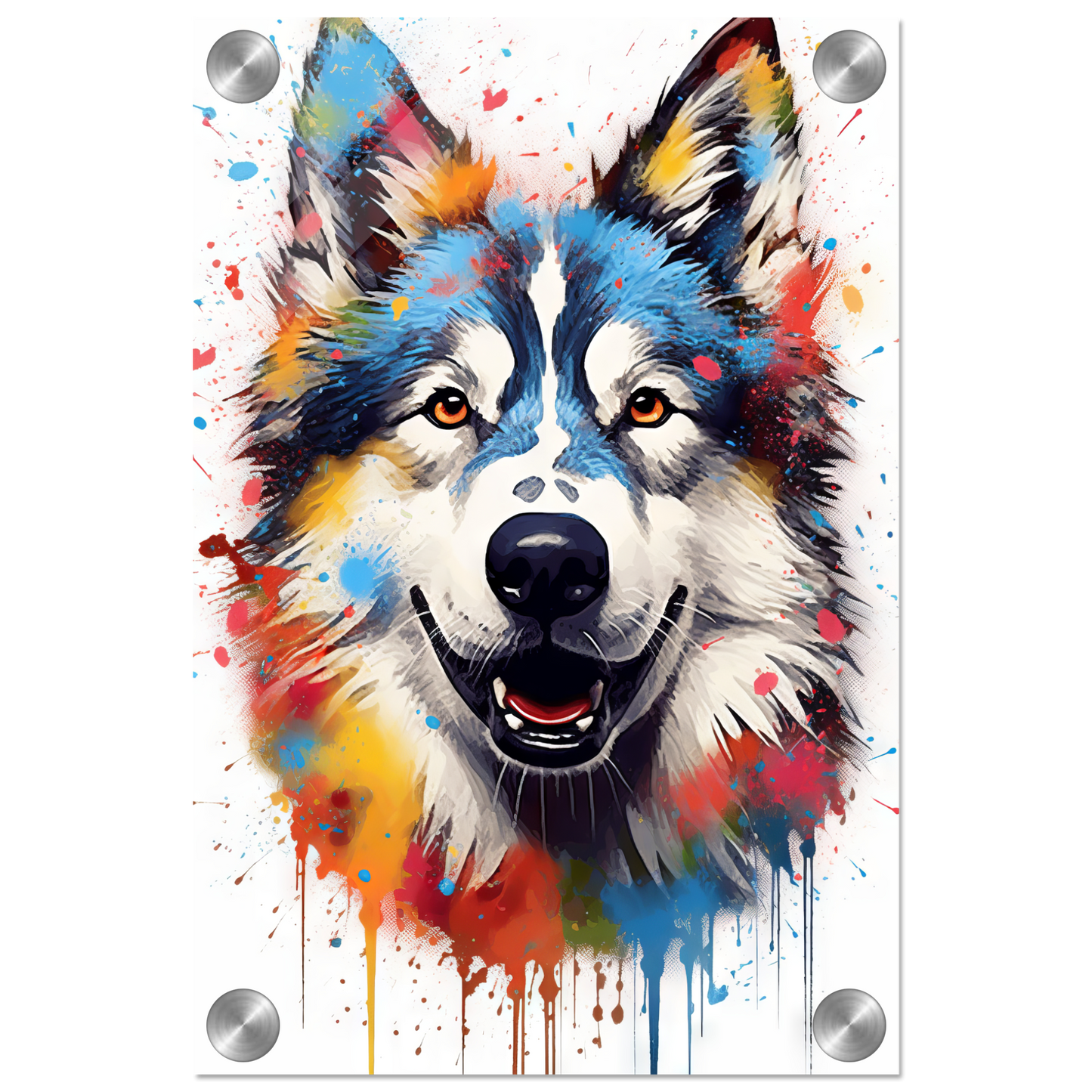 Dog Huskie Pop Art (DOG38)