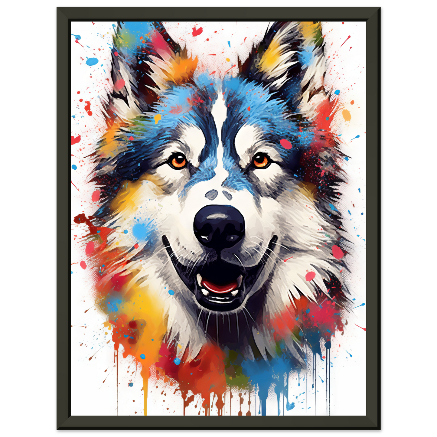 Dog Huskie Pop Art (DOG38)