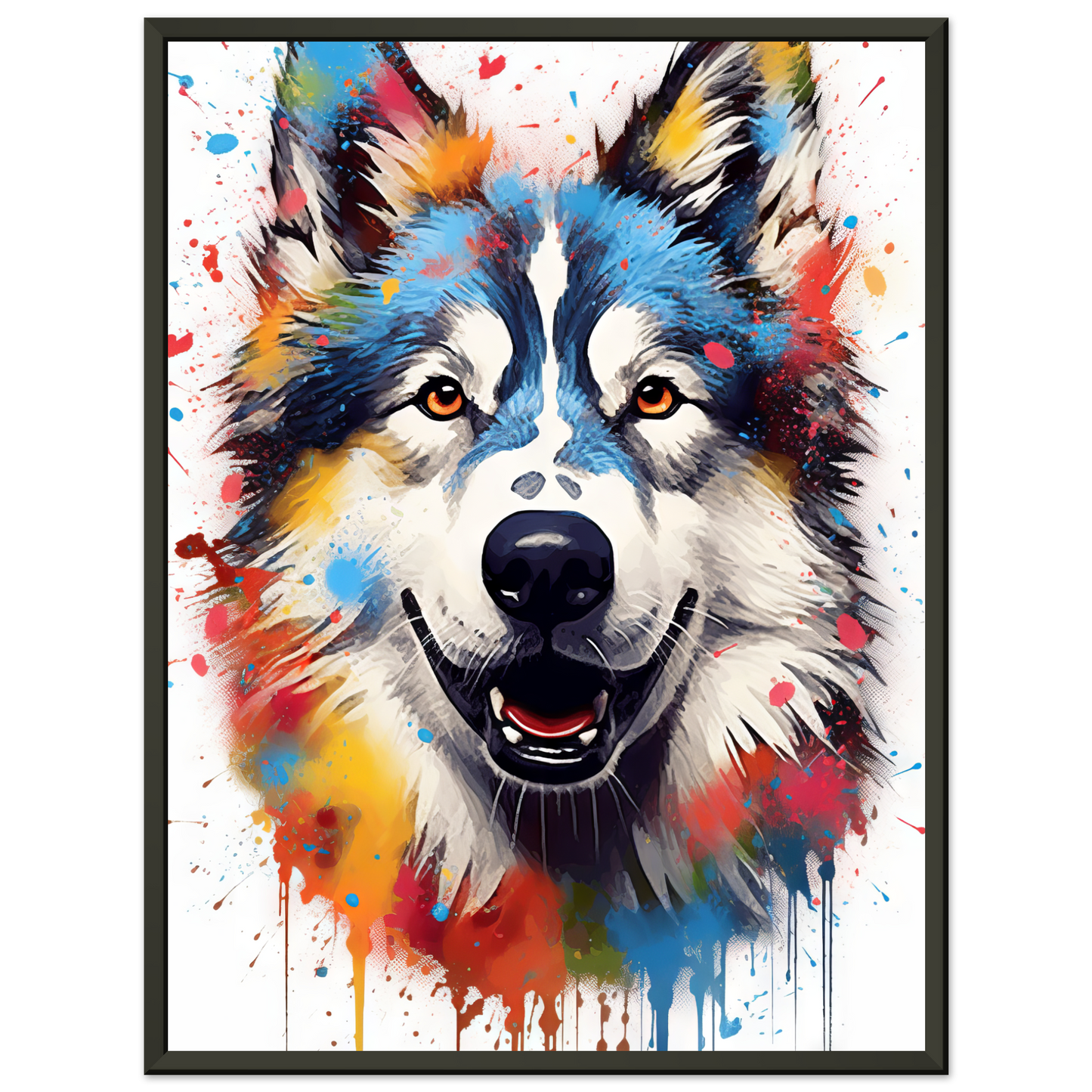 Dog Huskie Pop Art (DOG38)