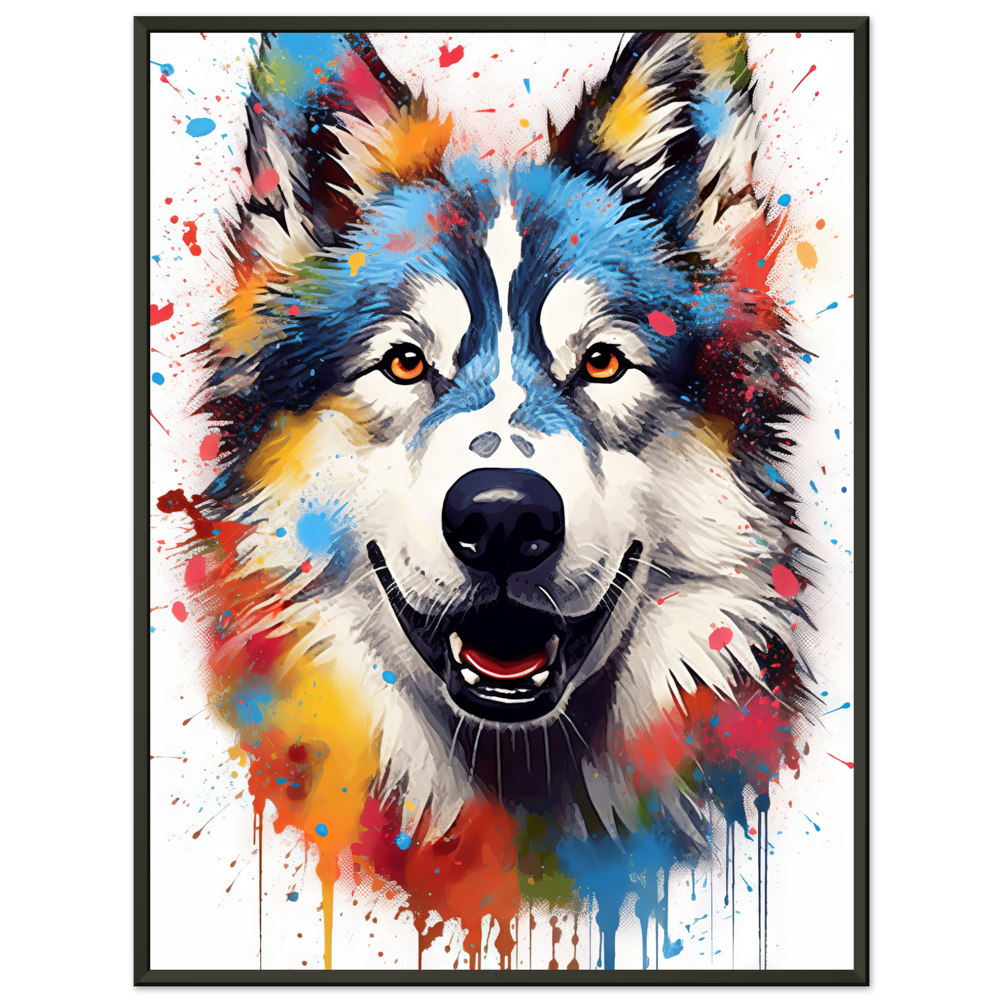 Dog Huskie Pop Art (DOG38)