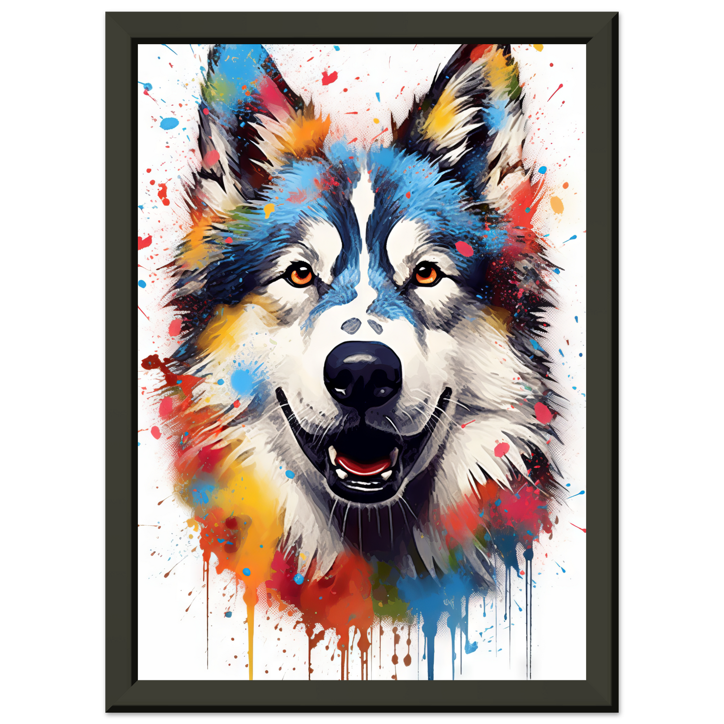 Dog Huskie Pop Art (DOG38)