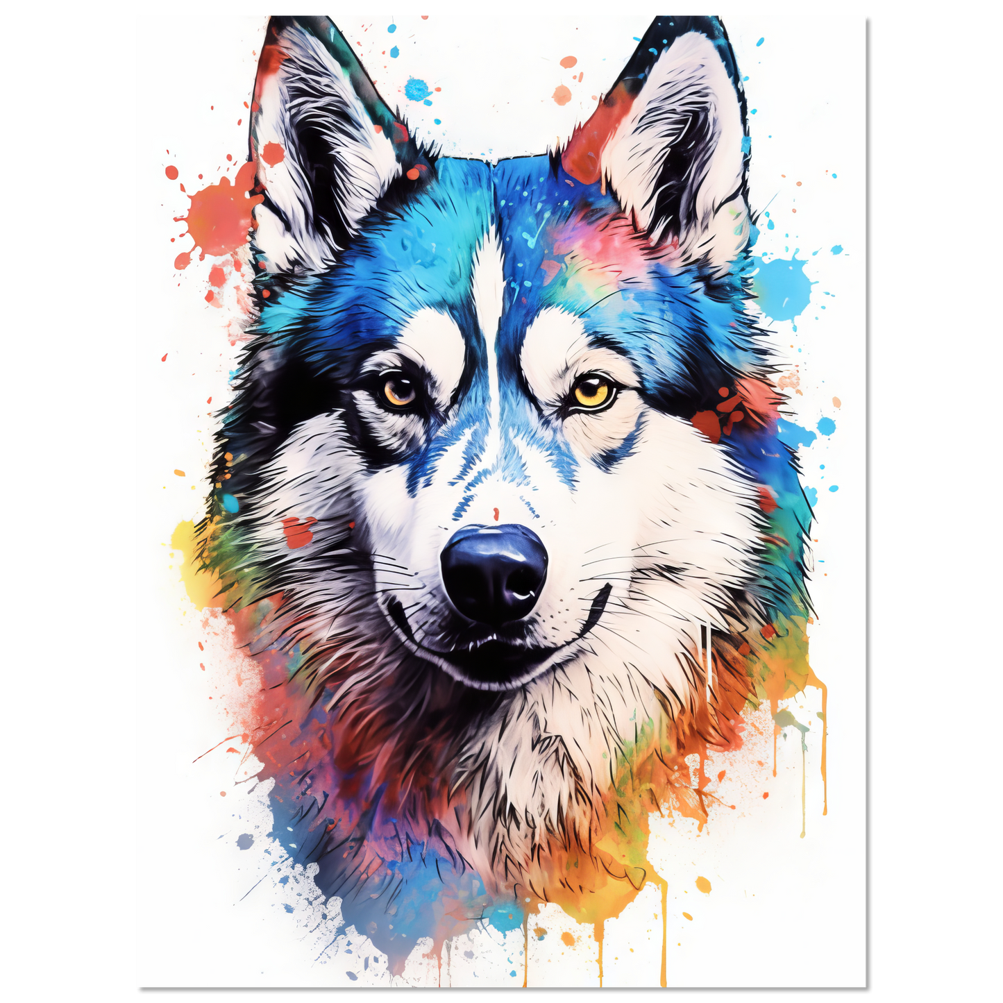 Dog Huskie Pop Art (DOG40)