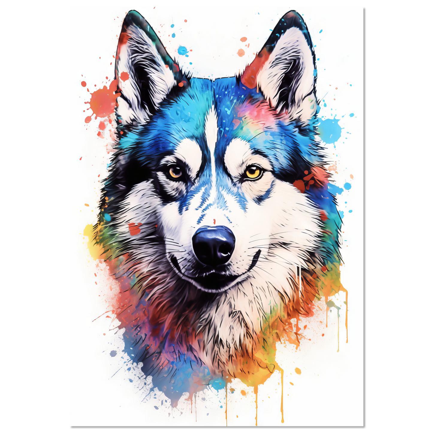 Dog Huskie Pop Art (DOG40)