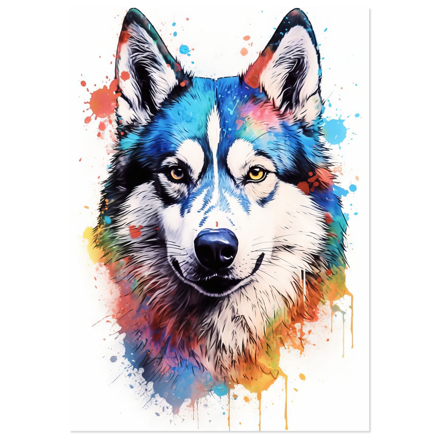 Dog Huskie Pop Art (DOG40)