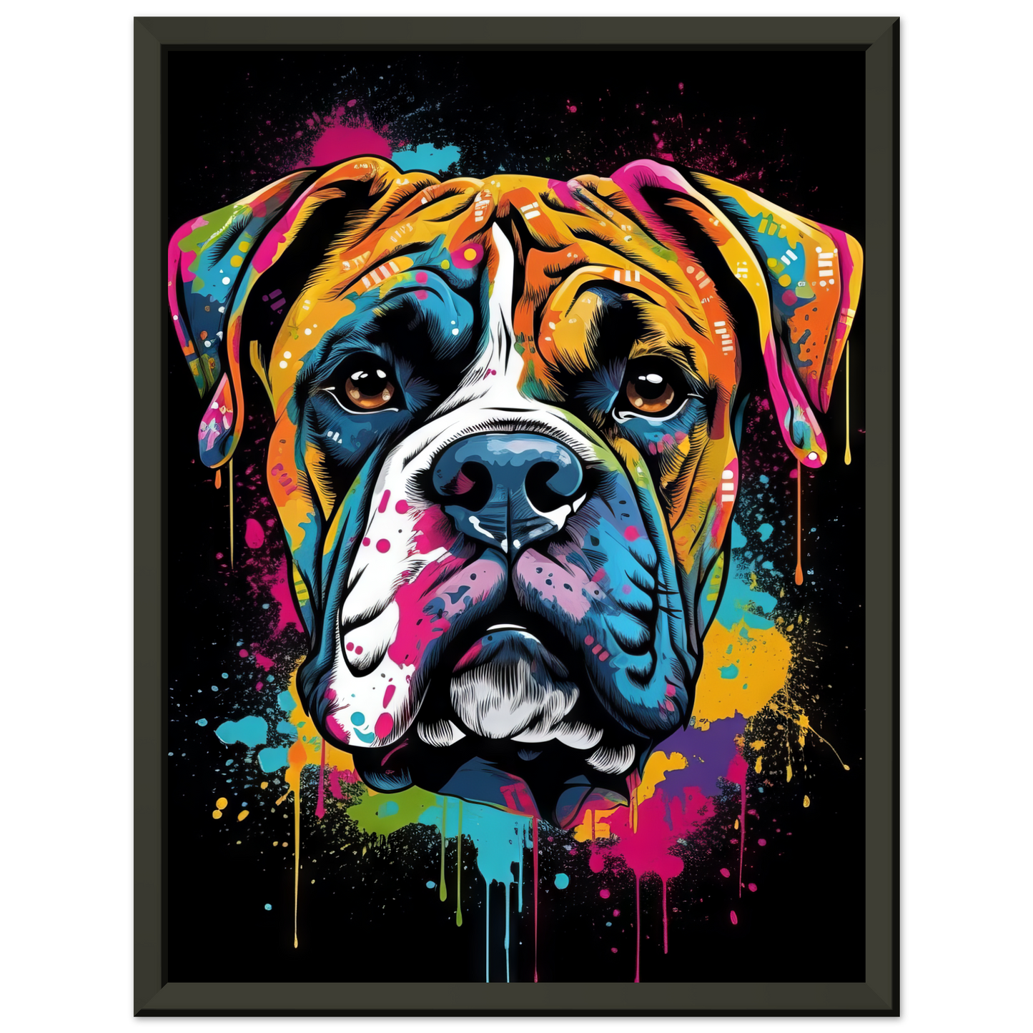 Hund Boxer Pop-Art (DOG41)