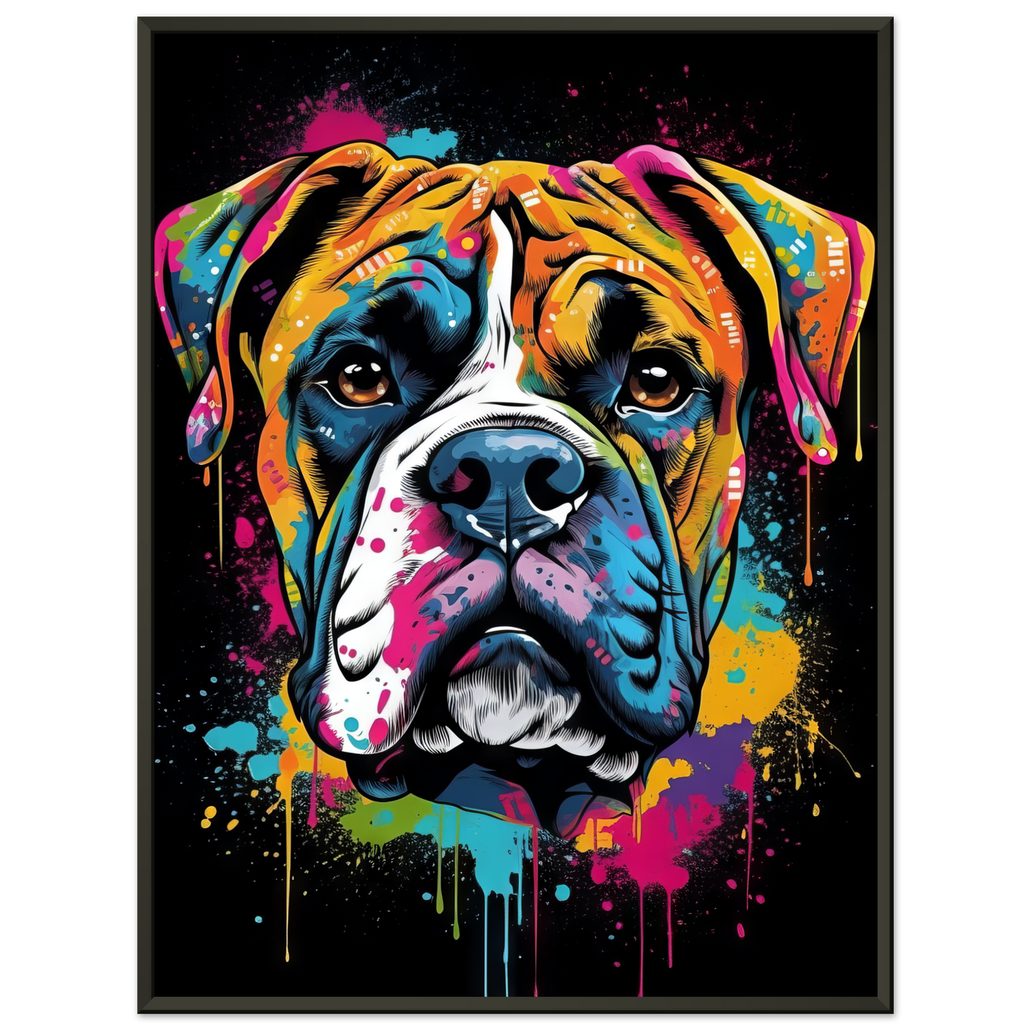 Hund Boxer Pop-Art (DOG41)