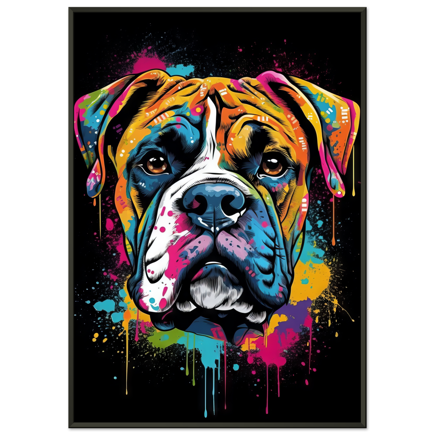 Hund Boxer Pop-Art (DOG41)