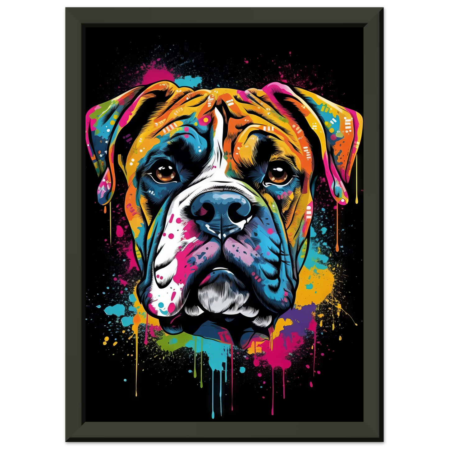 Hund Boxer Pop-Art (DOG41)
