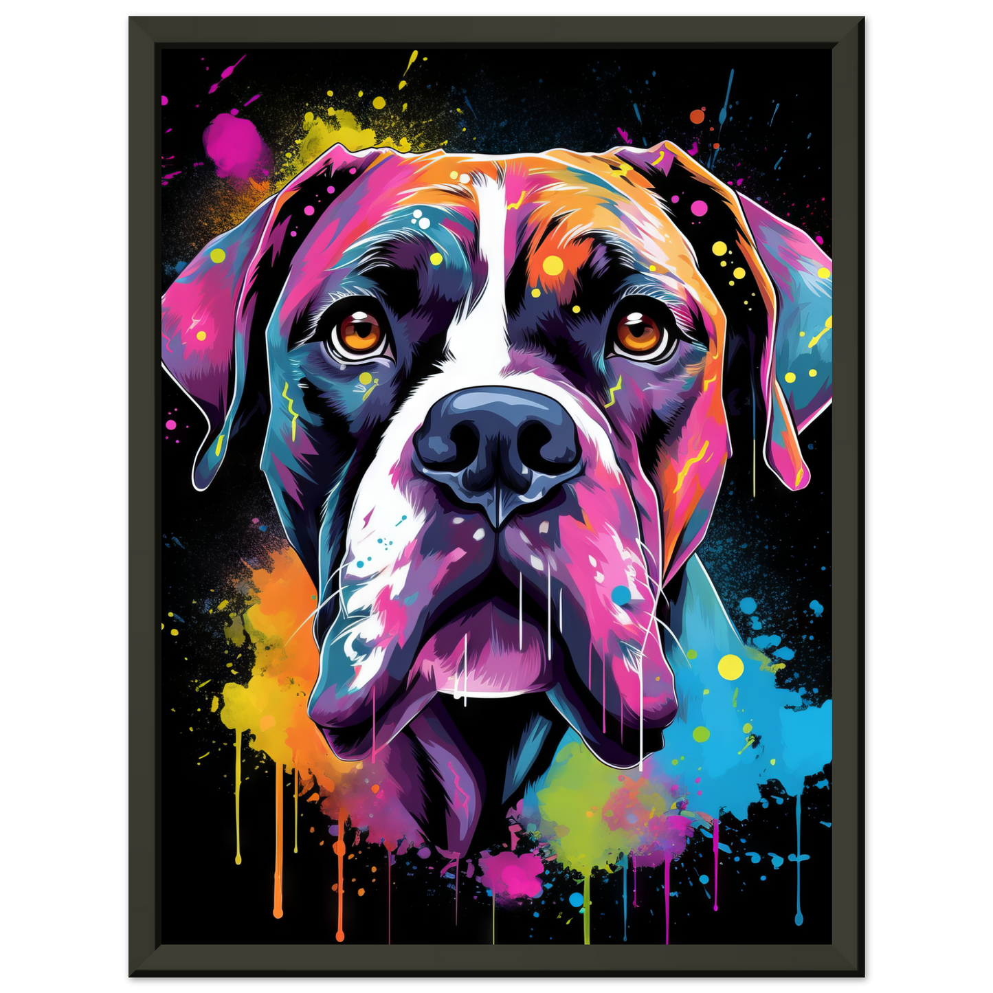 Hund Boxer Pop-Art (DOG42)
