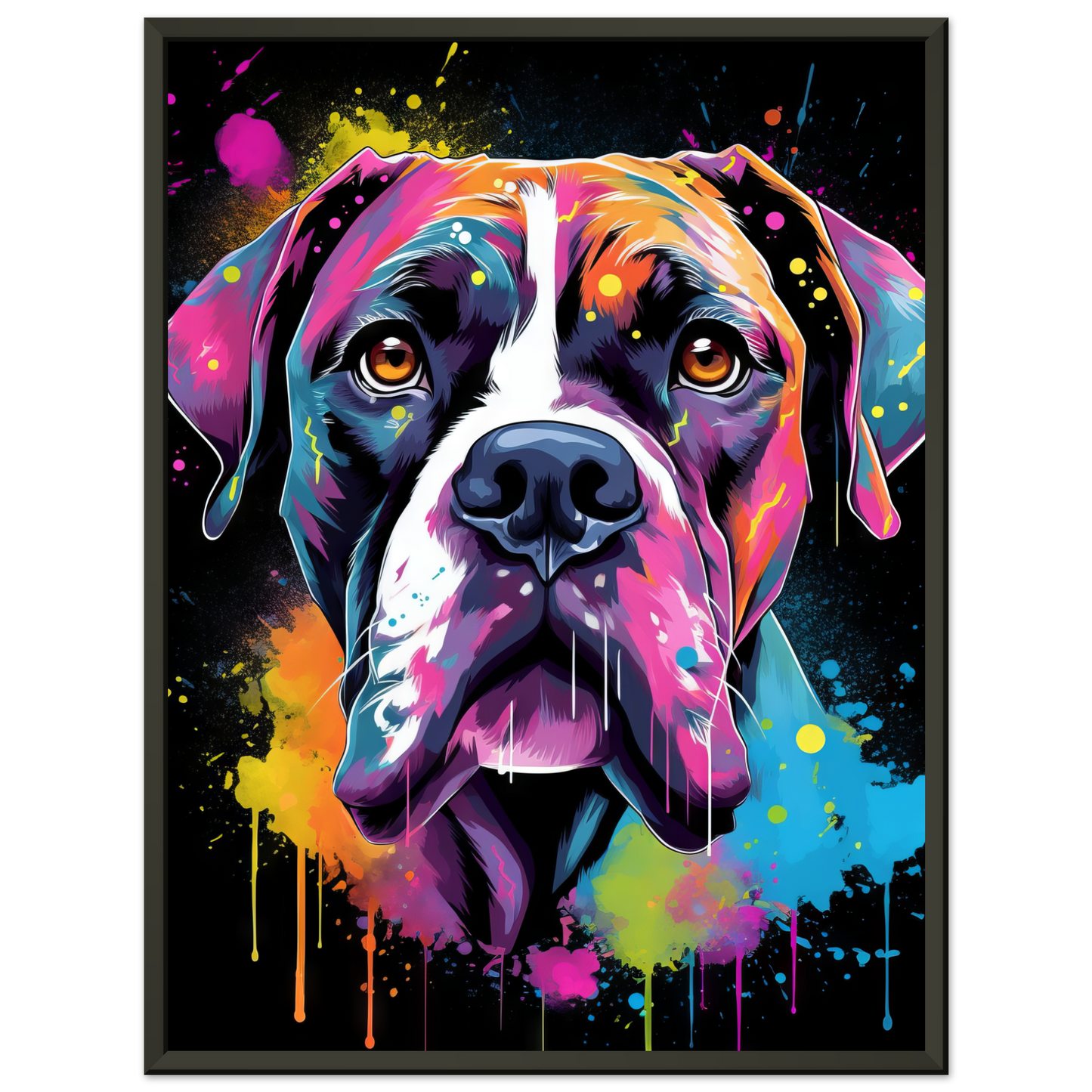 Hund Boxer Pop-Art (DOG42)