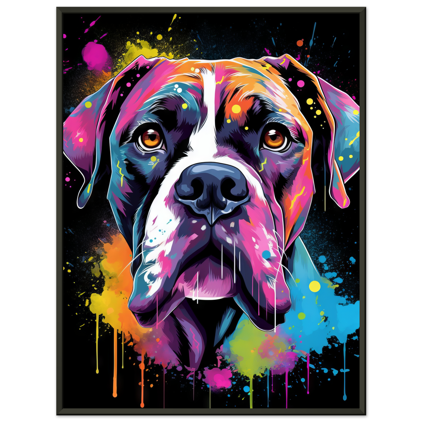 Hund Boxer Pop-Art (DOG42)