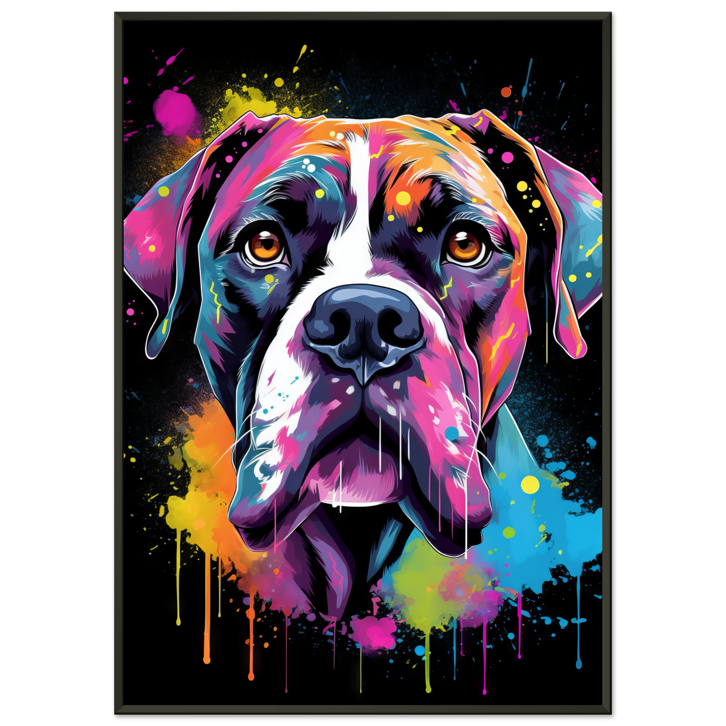 Hund Boxer Pop-Art (DOG42)