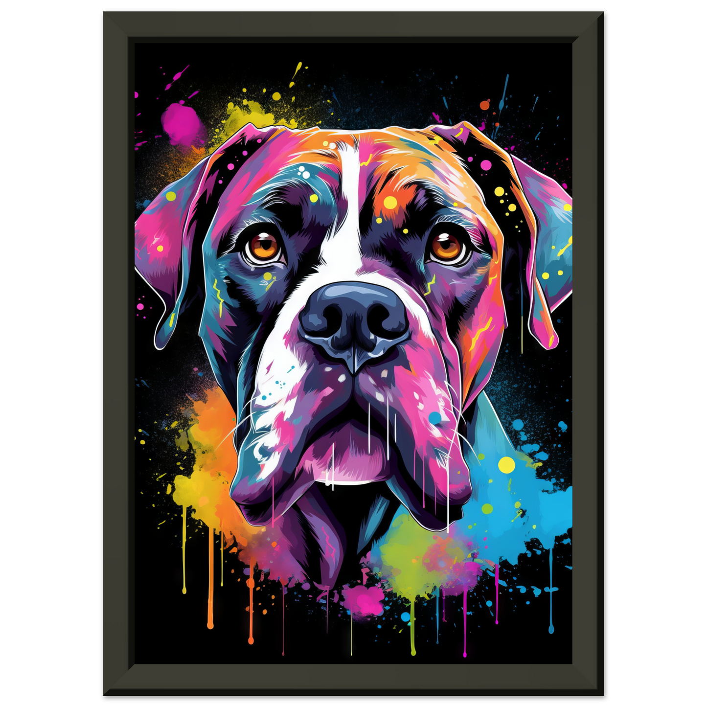 Hund Boxer Pop-Art (DOG42)