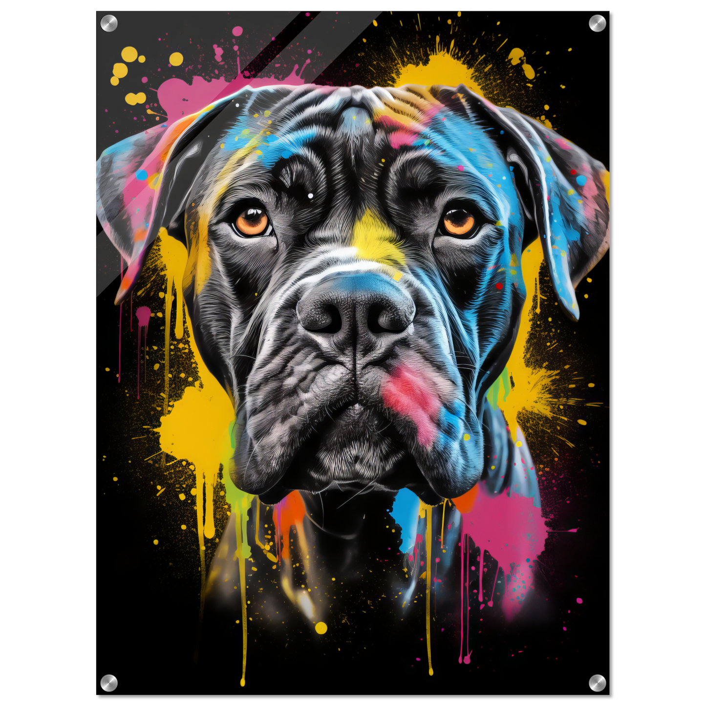 Hund Boxer Pop-Art (DOG43)
