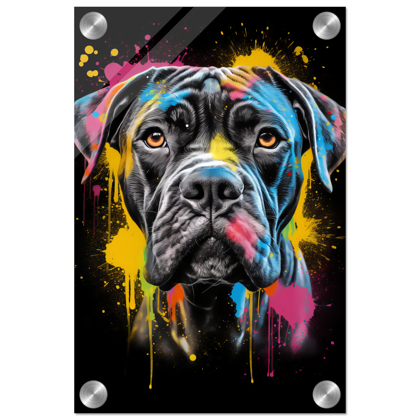 Hund Boxer Pop-Art (DOG43)