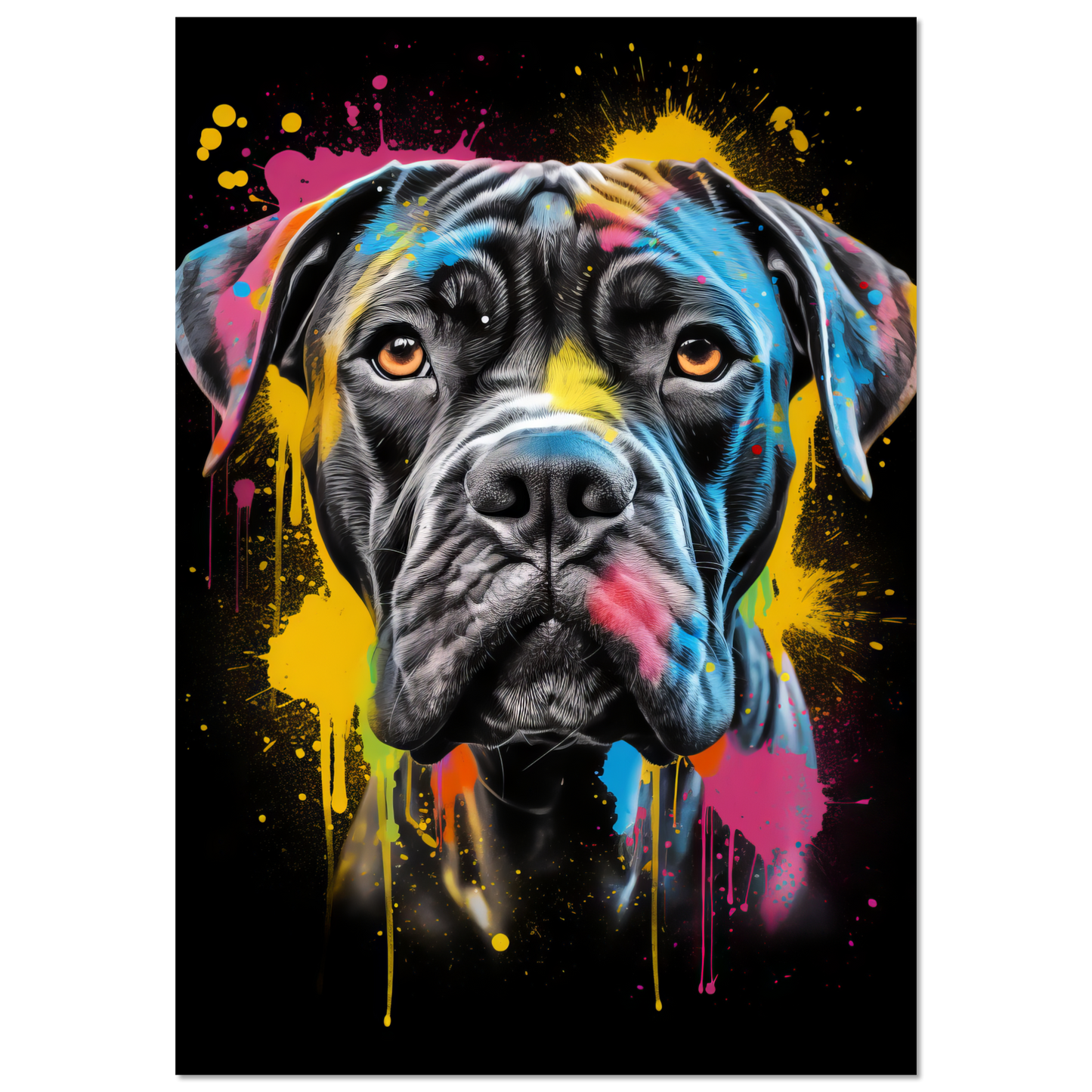 Hund Boxer Pop-Art (DOG43)