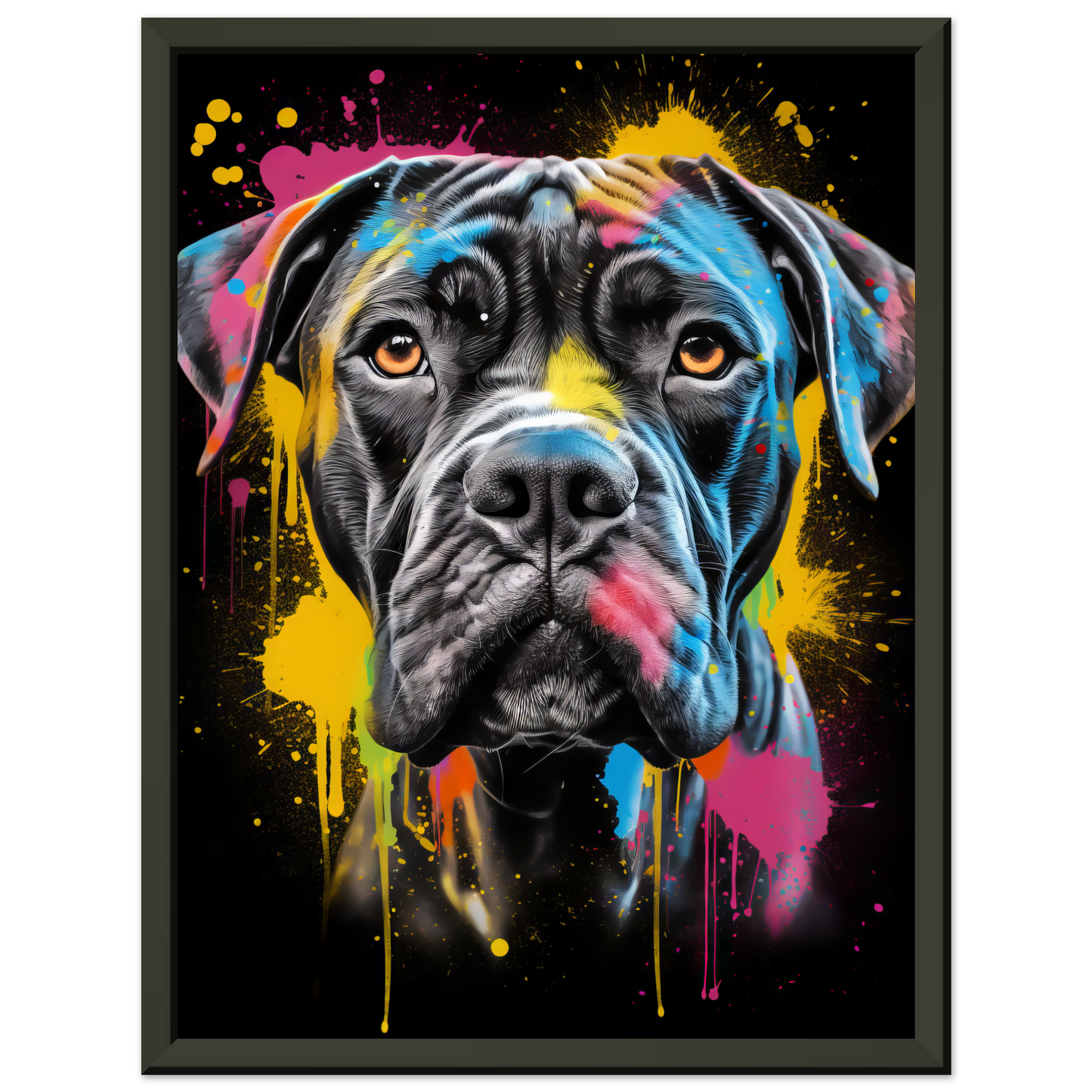 Hund Boxer Pop-Art (DOG43)