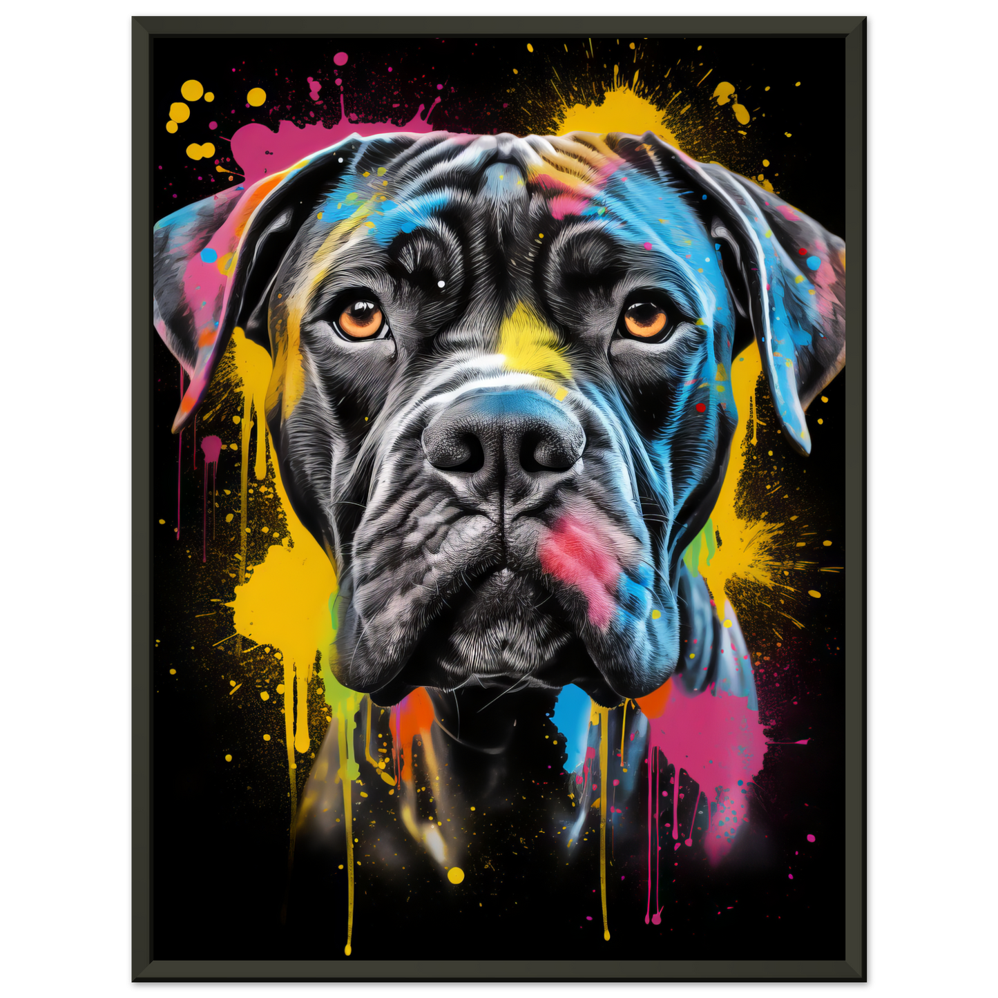 Hund Boxer Pop-Art (DOG43)