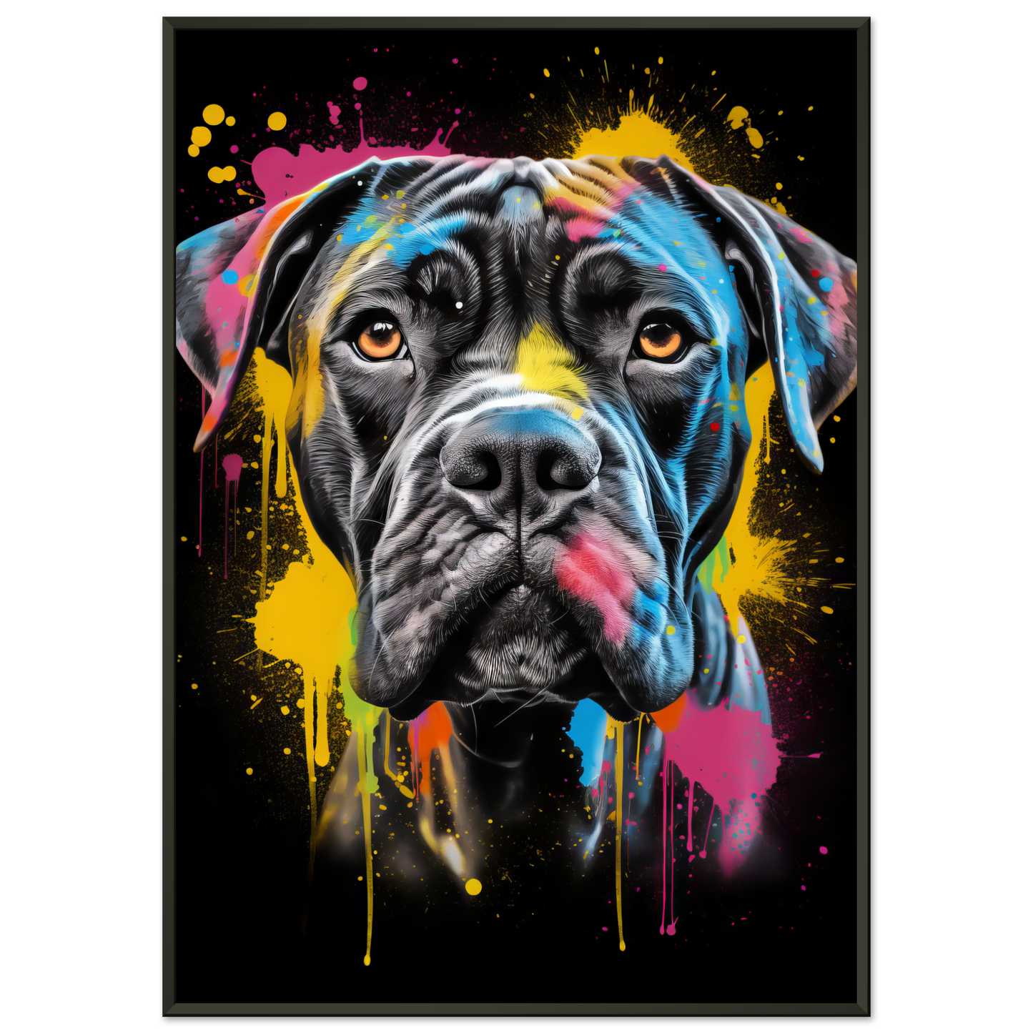 Hund Boxer Pop-Art (DOG43)