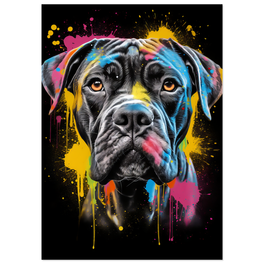 Hund Boxer Pop-Art (DOG43)