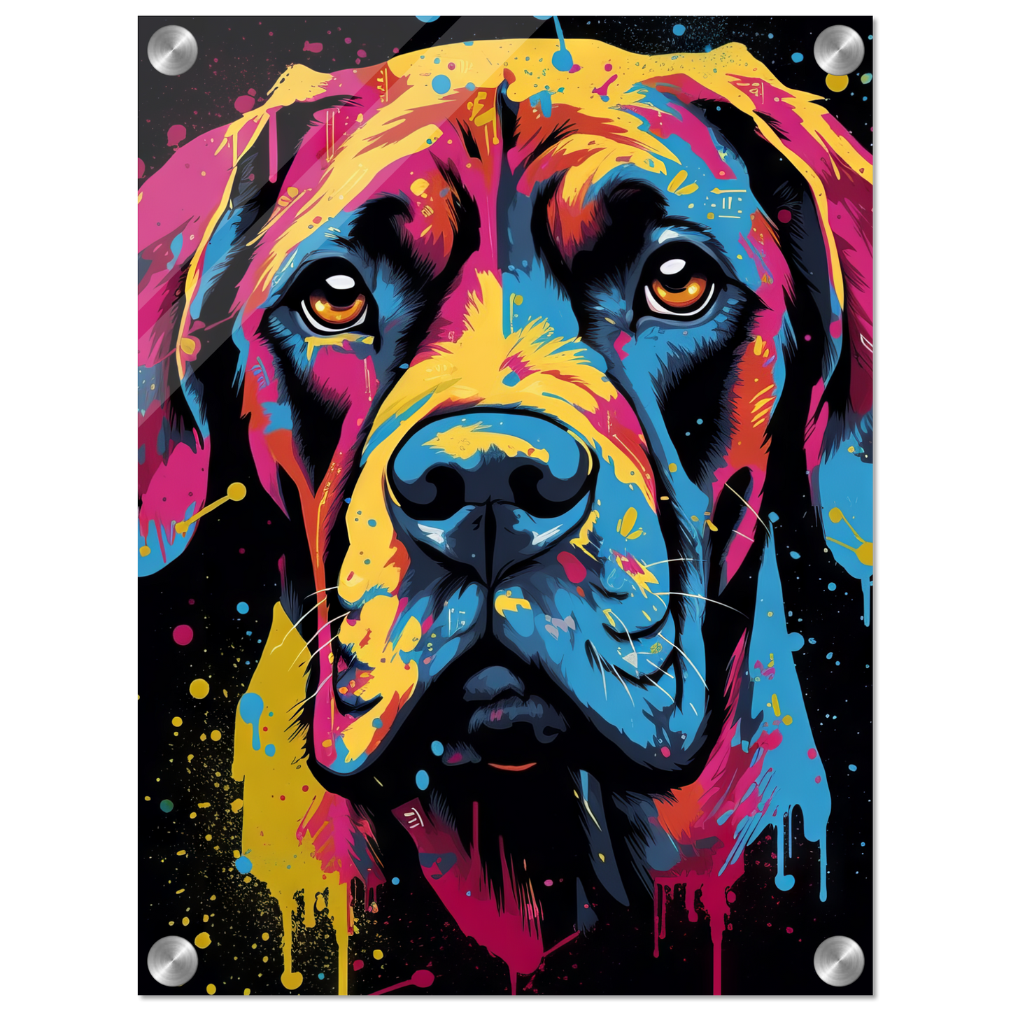 Hund Boxer Pop-Art (DOG44)