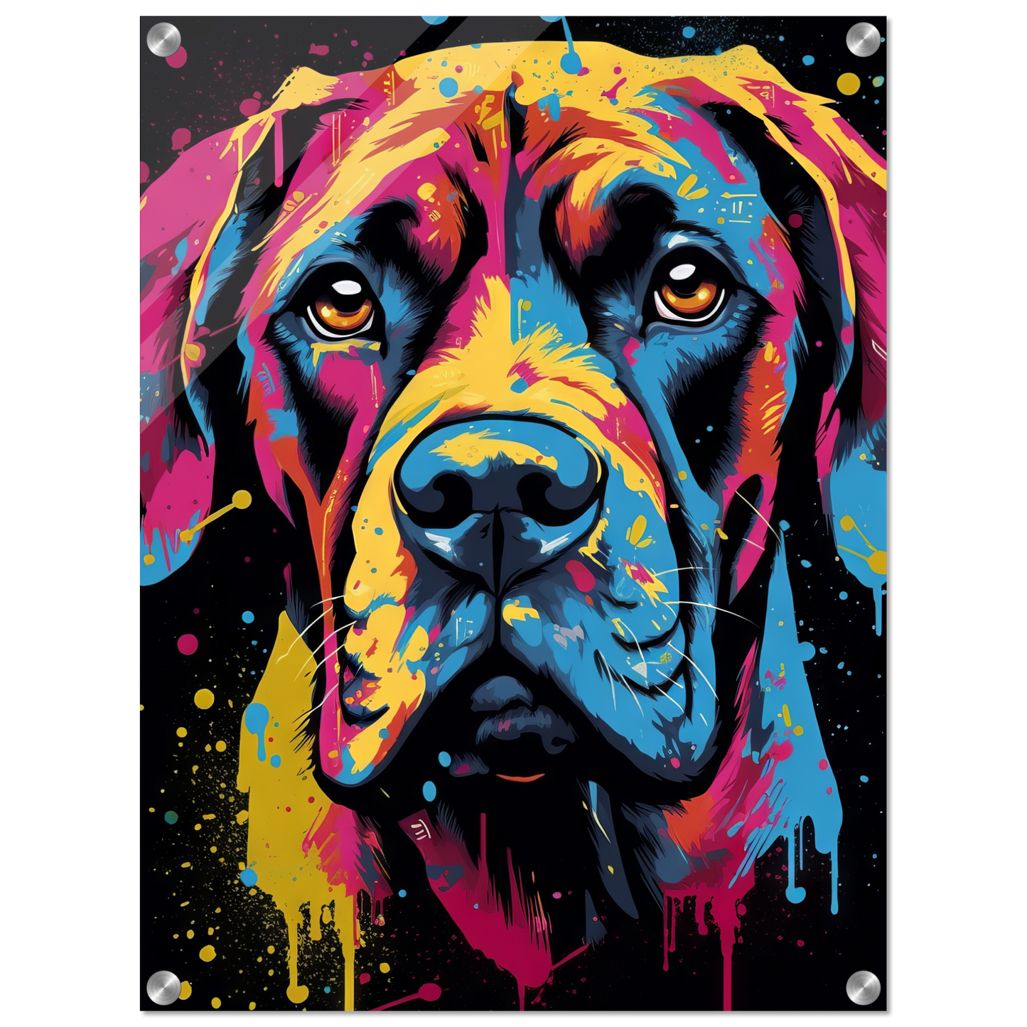 Hund Boxer Pop-Art (DOG44)