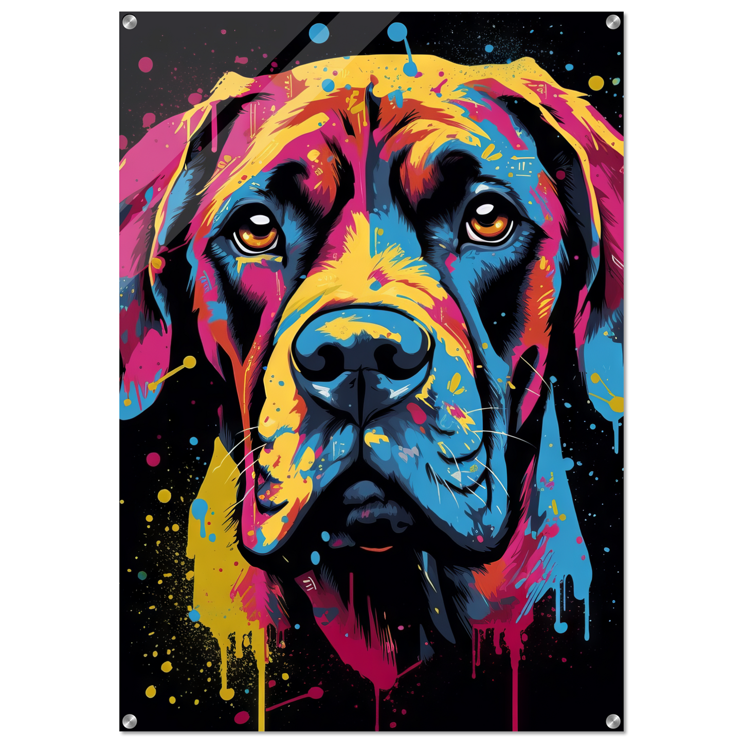 Hund Boxer Pop-Art (DOG44)