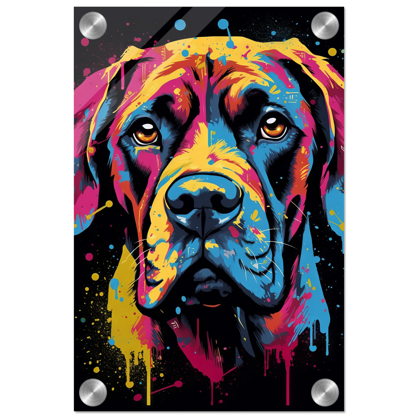 Hund Boxer Pop-Art (DOG44)