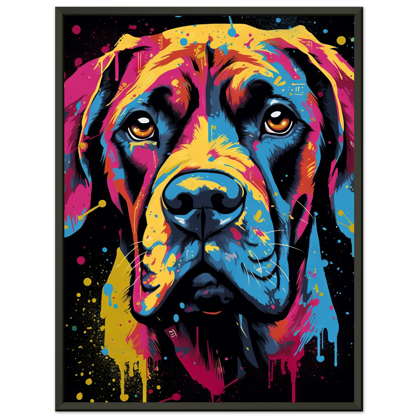 Hund Boxer Pop-Art (DOG44)