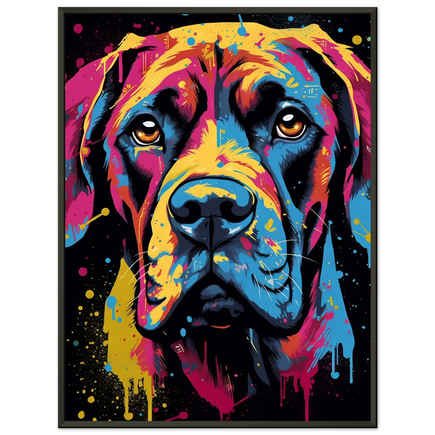 Hund Boxer Pop-Art (DOG44)
