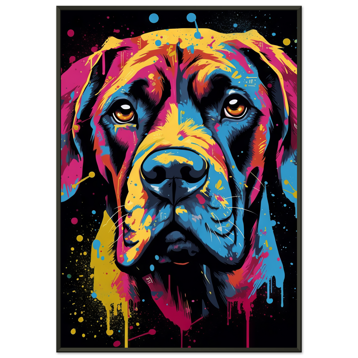 Hund Boxer Pop-Art (DOG44)