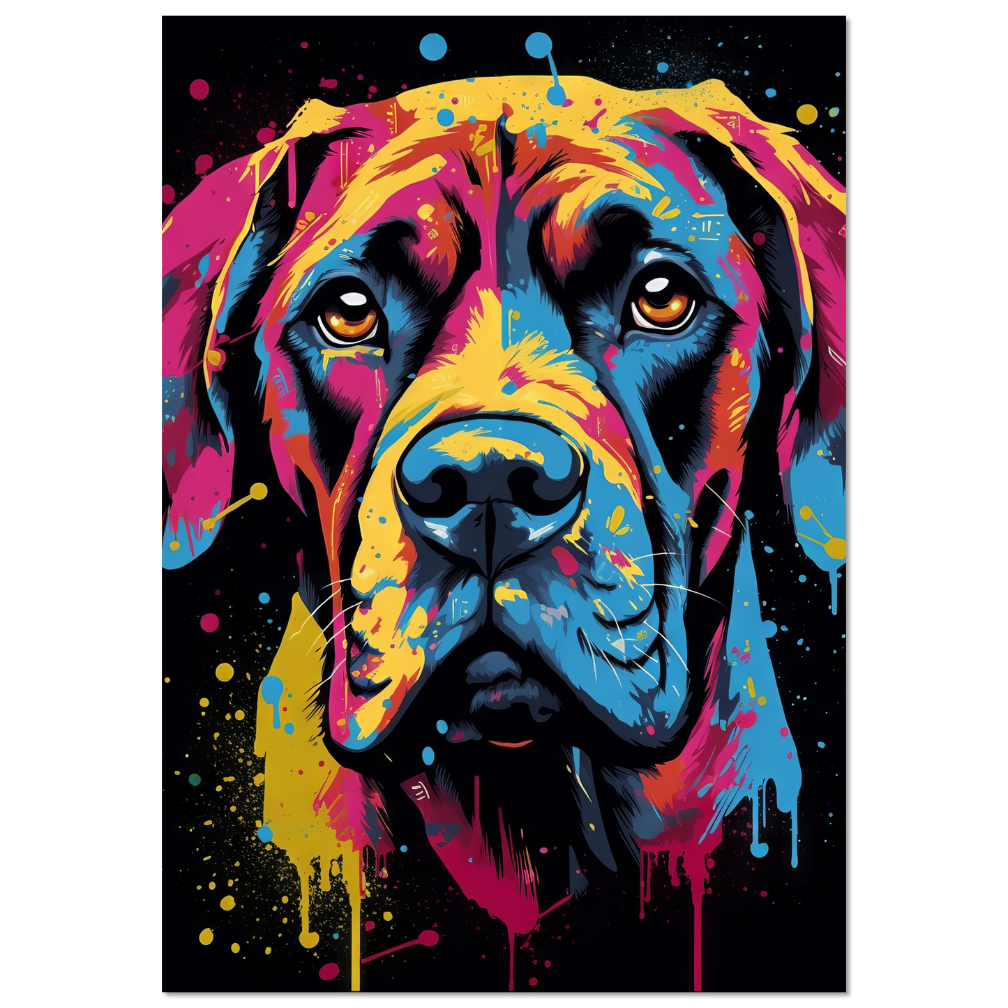 Hund Boxer Pop-Art (DOG44)