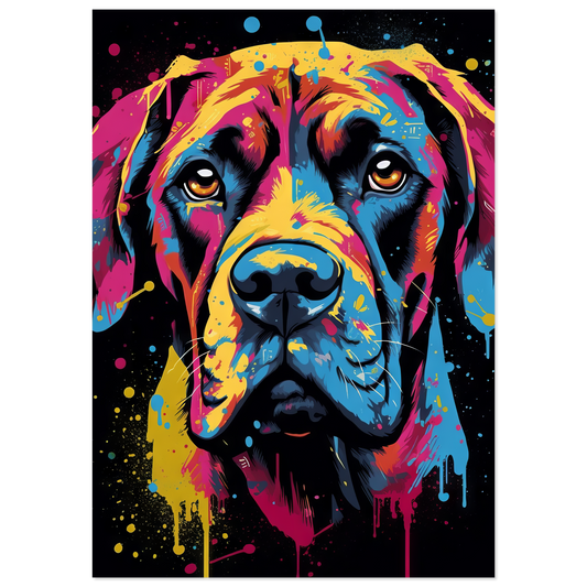 Hund Boxer Pop-Art (DOG44)
