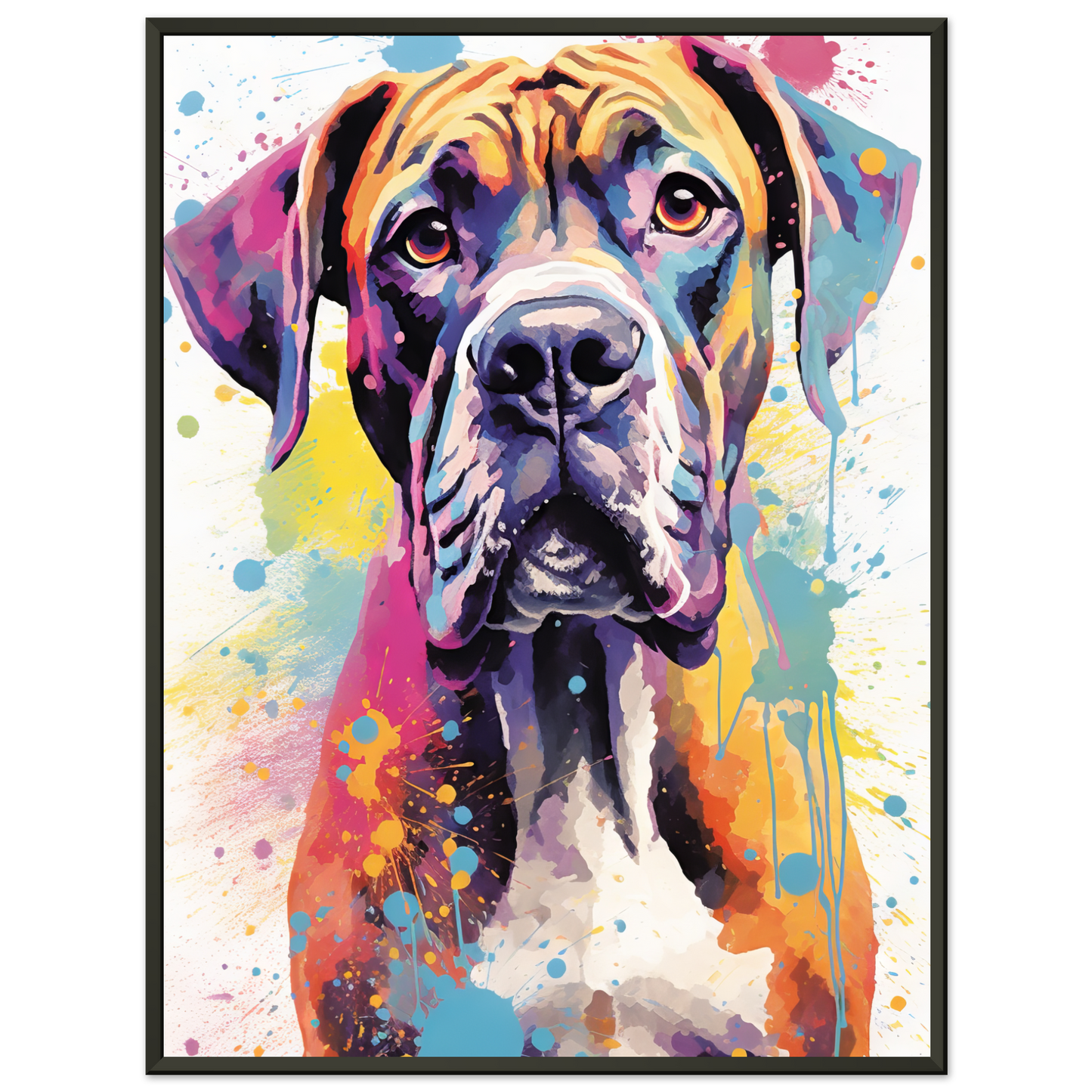 Hund Boxer Pop-Art (DOG45)