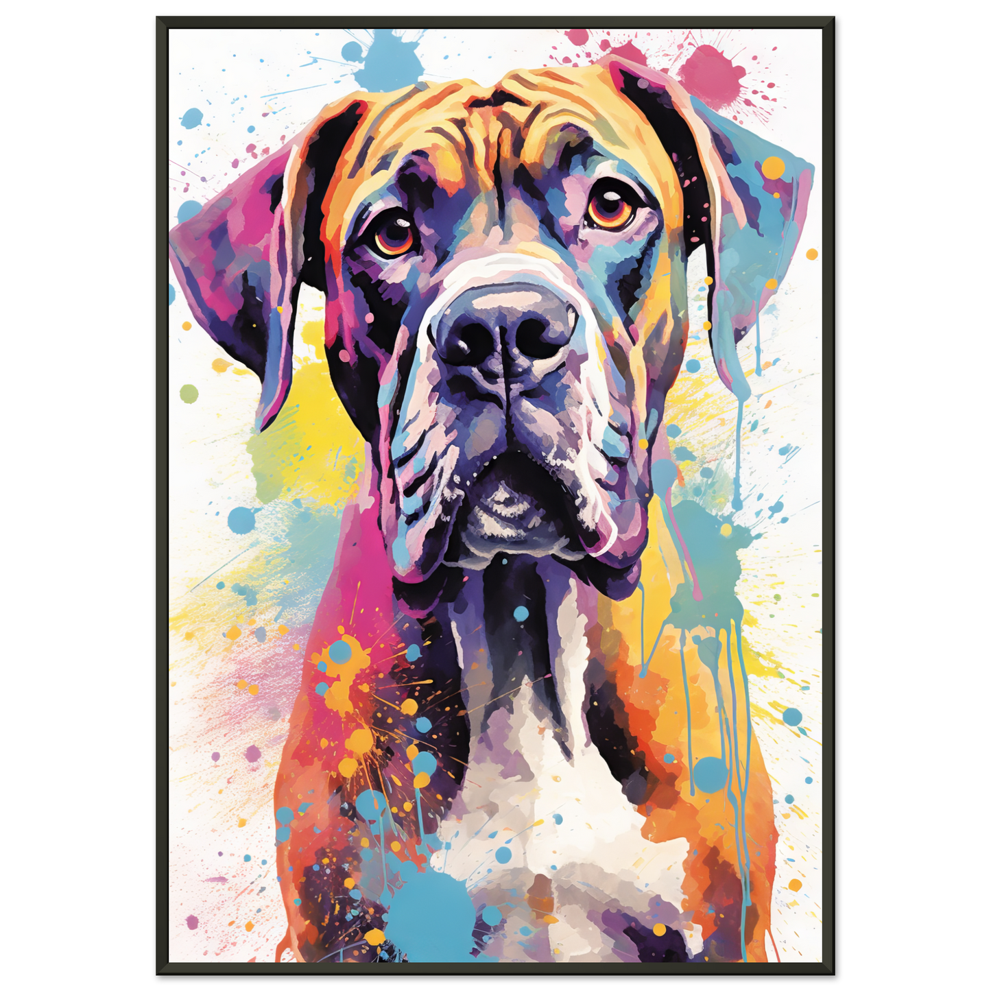 Hund Boxer Pop-Art (DOG45)