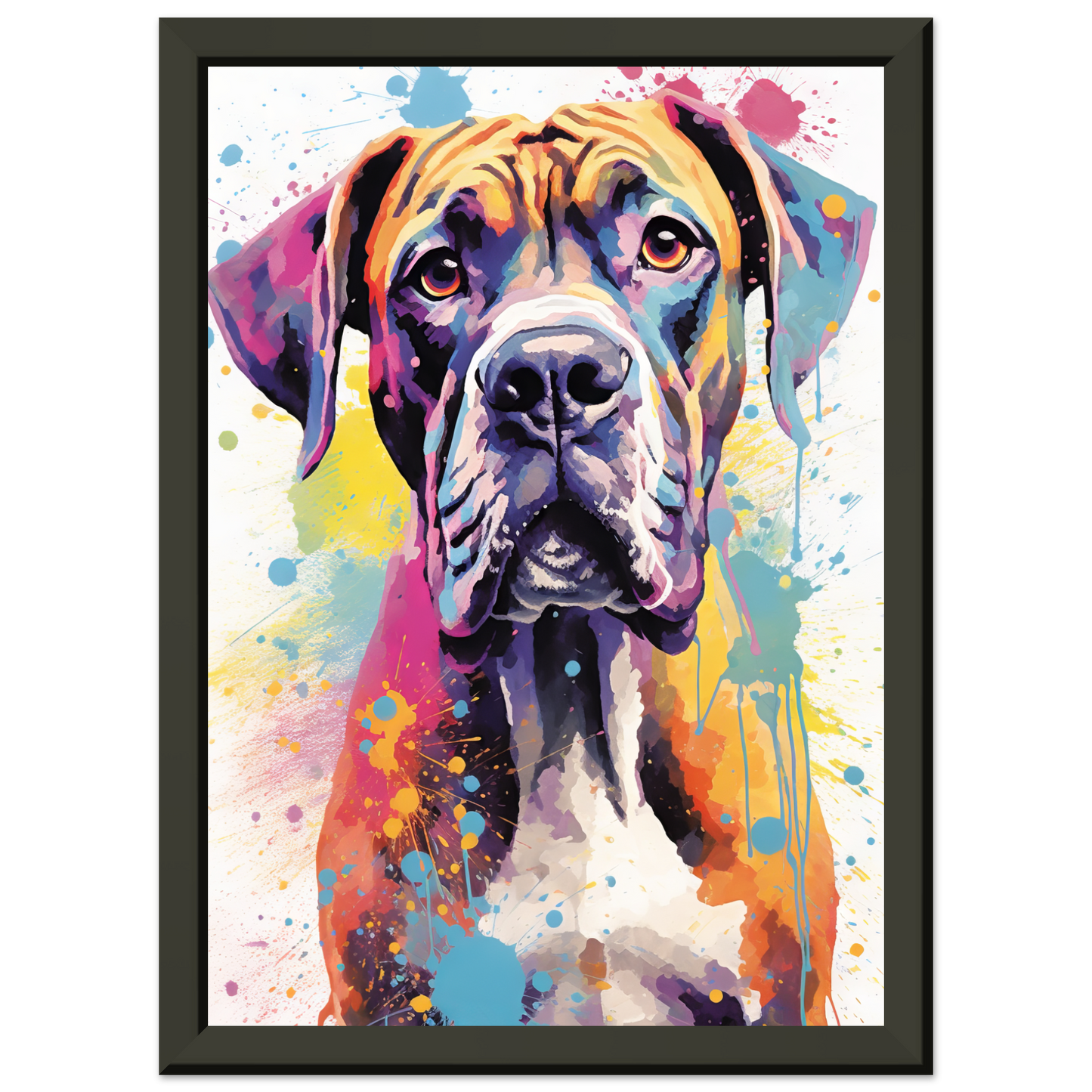 Hund Boxer Pop-Art (DOG45)