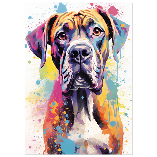 Hund Boxer Pop-Art (DOG45)
